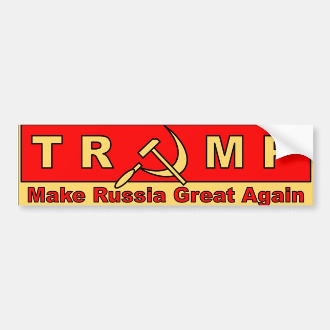 MAGA Trump Russia Ukraine election putin  Bumper Sticker (Front)