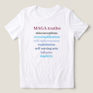 MAGA truths anti-MAGA message Tri-Blend Shirt