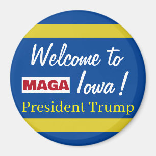 MAGA Welcome to Iowa President Trump Rally Magnet