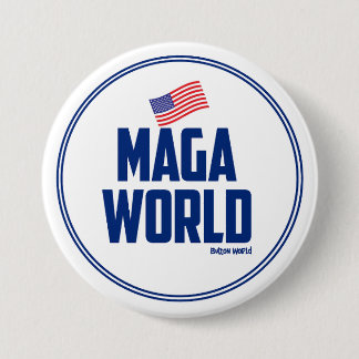 MAGA World 7.5 Cm Round Badge
