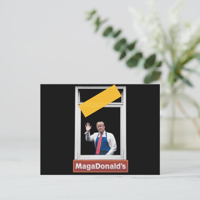 MAGADonald's Trump 2024 Postcard (Standing Front)