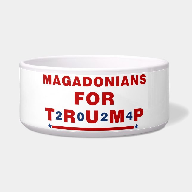Magadonians For Trump 2024 Red Blue Star (Front)