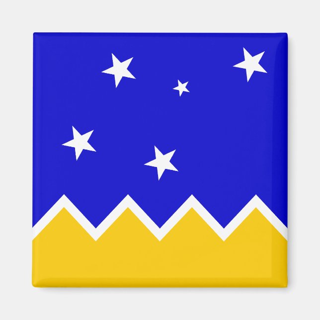 Magallanes, Chile, Antarctica flag Magnet (Front)