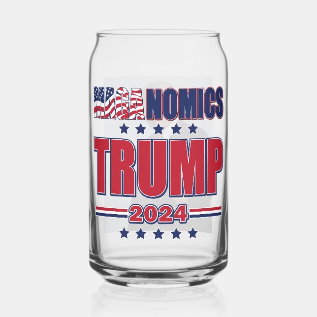Maganomics Trump 2024 Can Glass (Front)