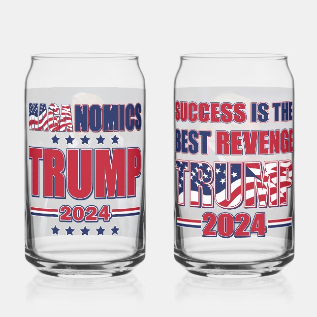 Maganomics Trump 2024 Can Glass (Front)