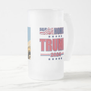 Maganomics Trump 2024 Frosted Glass Beer Mug