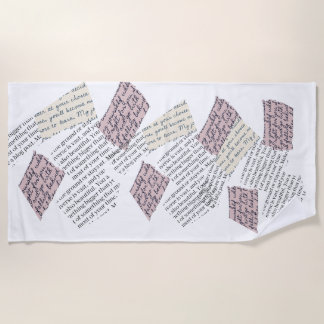 Magazine Aesthetic – Retro Editorial Style Beach Towel