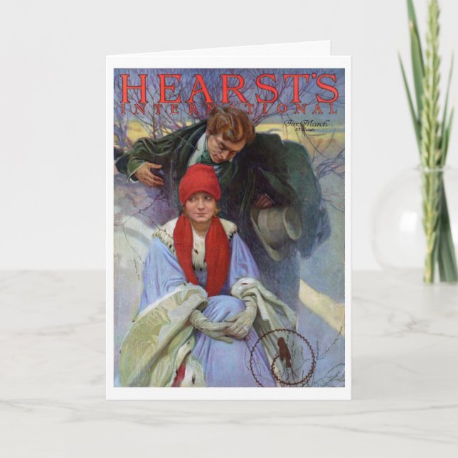 Magazine Cover, Alphonse Mucha Card (Front)