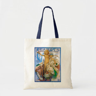 Magazine Cover, Alphonse Mucha Tote Bag
