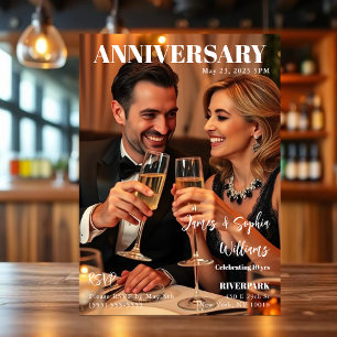 Magazine Cover Anniversary Invitation