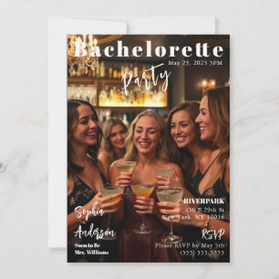 Magazine Cover Bachelorette Invitation