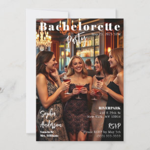 Magazine Cover Bachelorette Invitation