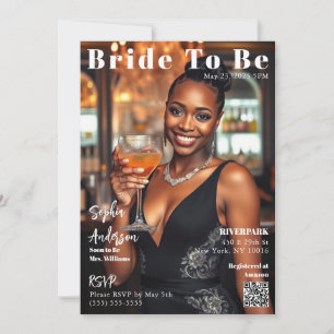 Magazine Cover Bride To Be-Invitation Invitation