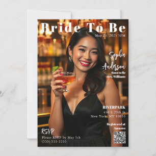 Magazine Cover Bride To Be-Invitation Invitation