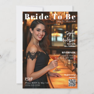 Magazine Cover Bride To Be-Invitation Invitation