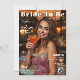 Magazine Cover Bride To Be-Invitation Invitation