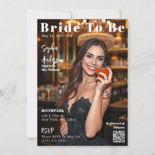 Magazine Cover Bride To Be-Invitation Invitation