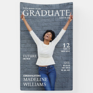 Magazine Cover Photo Graduation Banner