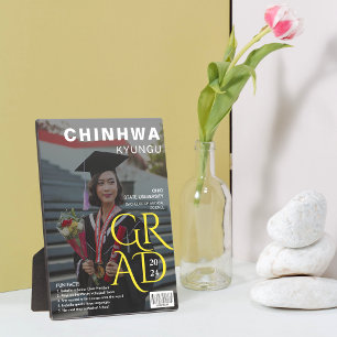 Magazine Cover Photo Graduation Keepsake Plaque