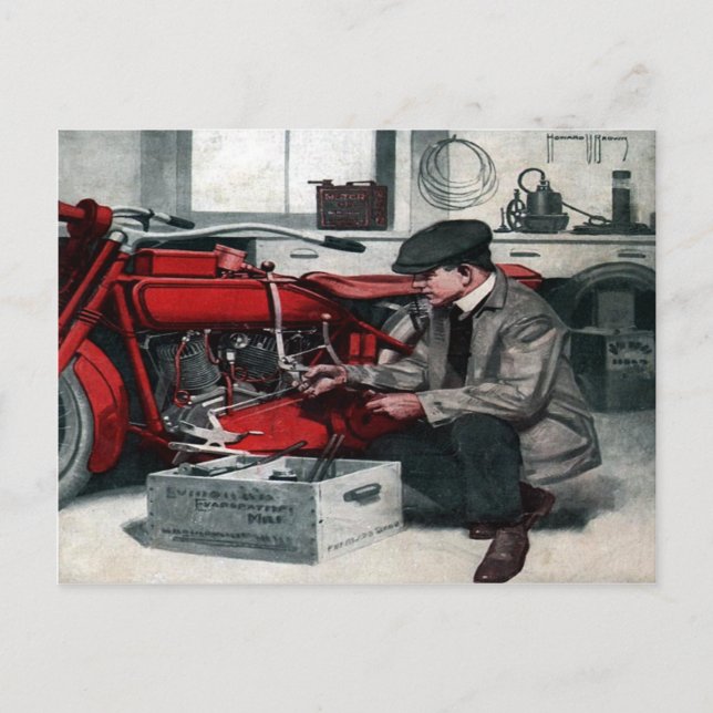 Magazine Cover Postcard From 1919 [dark tone] (Front)