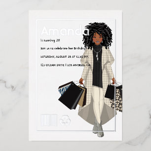 Magazine Cover Shopping Girl Birthday Party