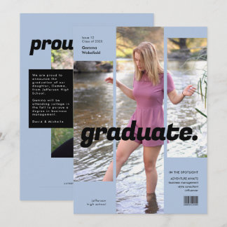 Magazine Cover Simple & Modern Invitation