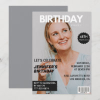 Magazine Cover Stylish for her Photo 48th birthday