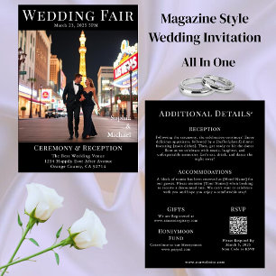 Magazine Cover Wedding Invitation