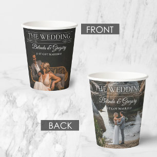 Magazine Editorial Newspaper Photos Wedding Paper Cups