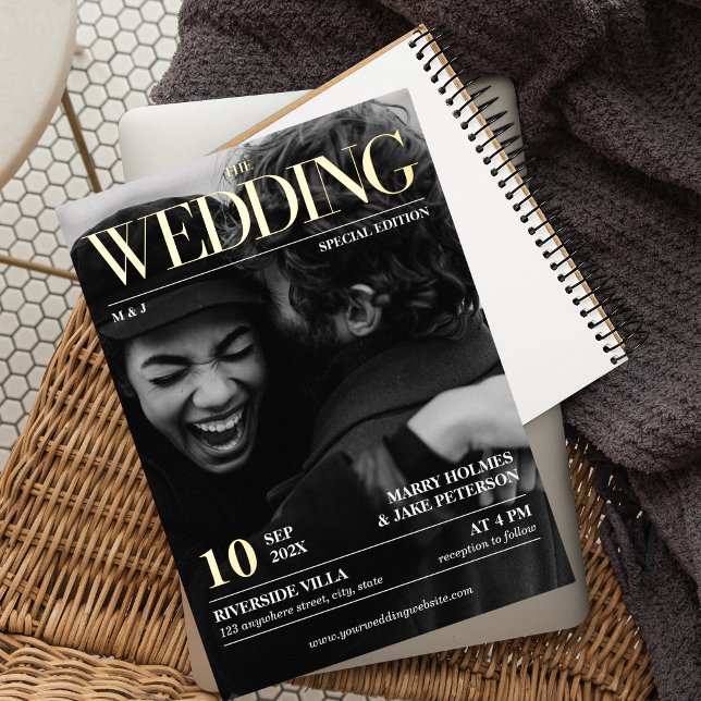 Magazine Editorial Newspaper Wedding Photo GOLD (Creator Uploaded)