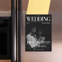 Magazine Editorial Newspaper Wedding Save the Date
