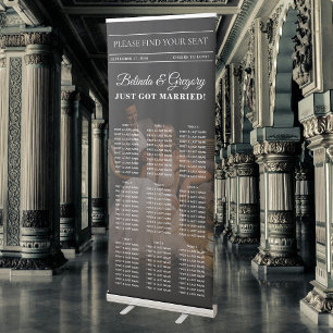 Magazine Editorial  Photos Wedding Seating Chart Retractable Banner