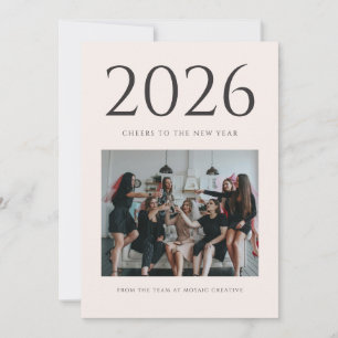 Magazine editorial style photo new year card 