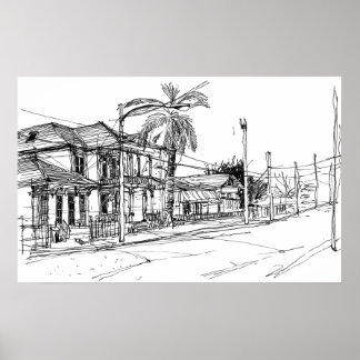 Magazine Street, New Orleans Poster