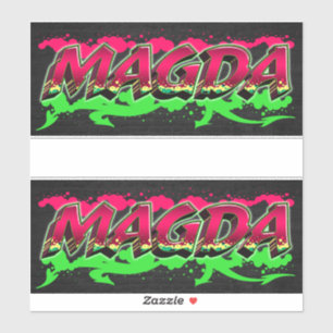 Magda Vorname Name Graffiti Aufkleber Sticker