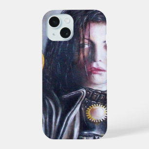 MAGDALEN AND POMEGRANATE Black White Red iPhone 15 Case