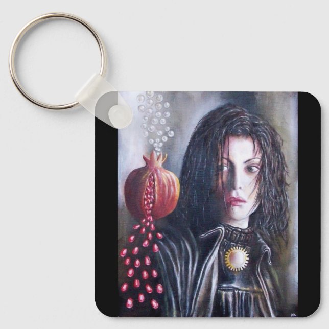 MAGDALEN AND POMEGRANATE KEY RING (Front)