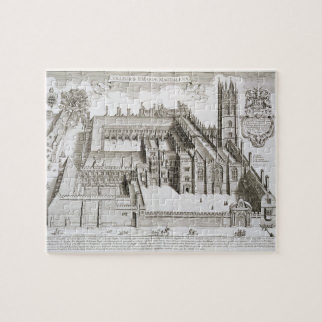 Magdalen College, Oxford, from 'Oxonia Illustrata' Jigsaw Puzzle (Horizontal)