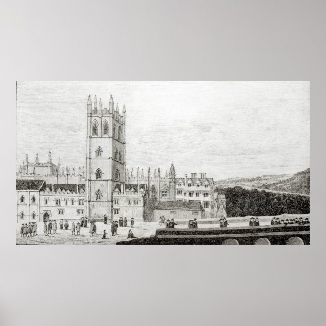 Magdalen College, Oxford in the 17th century Poster (Front)