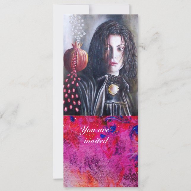 MAGDALEN gem red Invitation (Front)