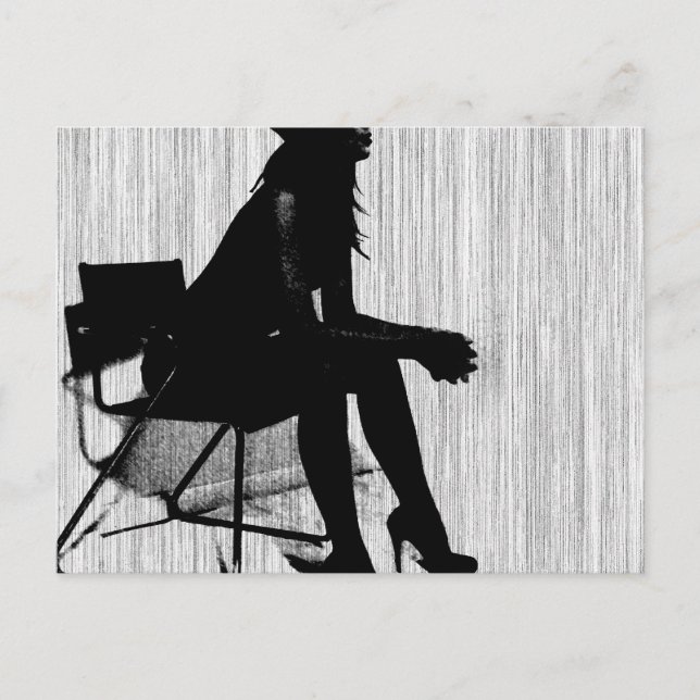 Magdalen in Black Postcard (Front)