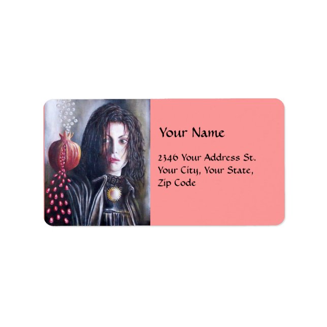 MAGDALEN pink brown red yellow Label (Front)