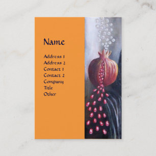 MAGDALEN,Yellow orange Business Card