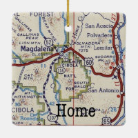 Magdalena New Mexico Vintage Map