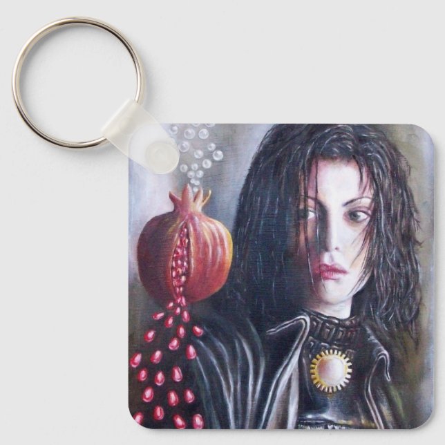 MAGDALENE AND POMEGRANATE KEY RING (Front)
