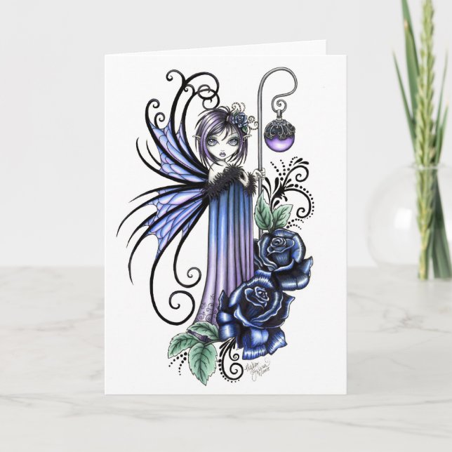 Magdalene Blue Rose Fairy Card (Front)