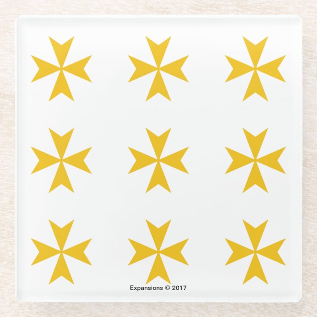 Magdalene/Maltese cross coaster (Front)