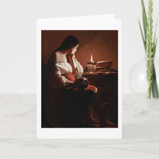Magdalene with the Smoking Flame, La Tour Card