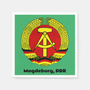 Magdeburg, DDR, Magdeburg, East Germany Napkin
