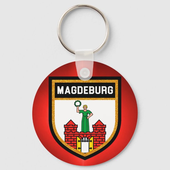 Magdeburg Flag Key Ring (Front)
